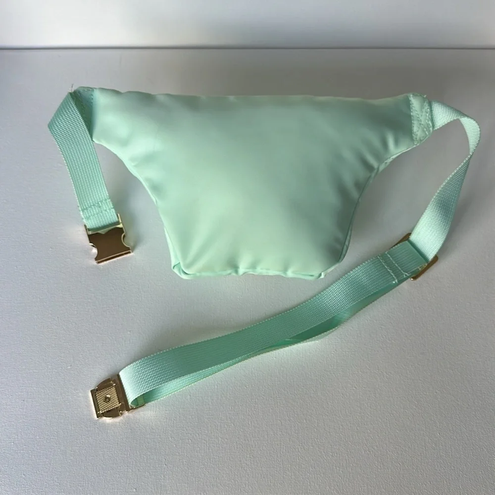 rags & riches Trillion THE FANNY bum bag in MINT with the letter S